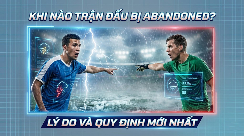 Tổng hợp những nguyên nhân khiến trận đấu bị huỷ