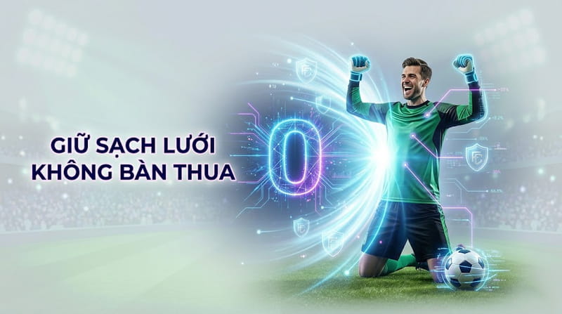 Clean sheet được hiểu là một trận đấu giữ sạch lưới