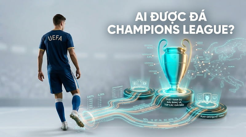 Số xuất tham dự cúp C1 tùy thuộc vào hệ số UEFA mỗi quốc gia