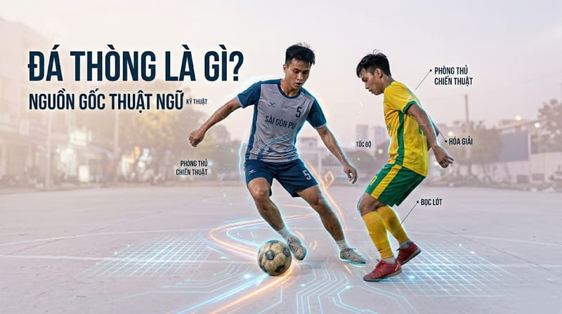 Đá thòng là gì? Vị trí hậu vệ thòng trong bóng đá phủi sân 7
