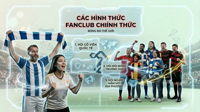Thông tin về các hình thức fanclub chính thức trong bóng đá thế giới