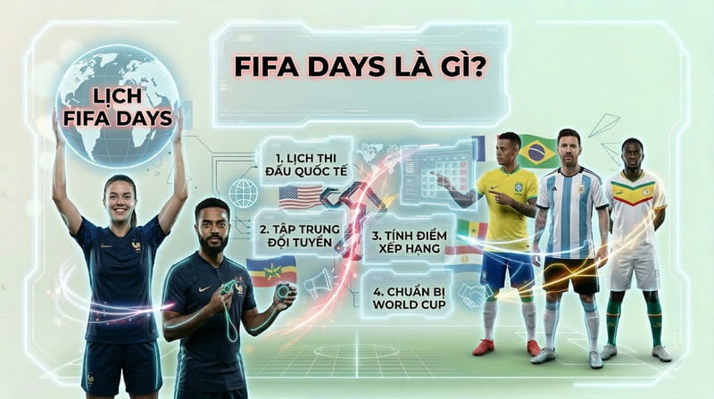 FIFA Days là gì? Lịch thi đấu quốc tế và quy định nhả cầu thủ