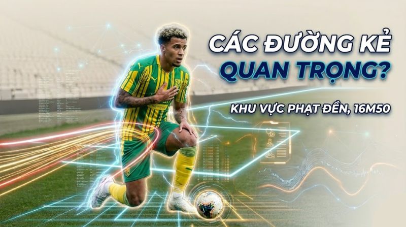 Thông tin các đường kẻ và khu vực quan trọng trên pitch