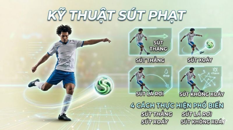 Hướng dẫn kỹ thuật sút phạt