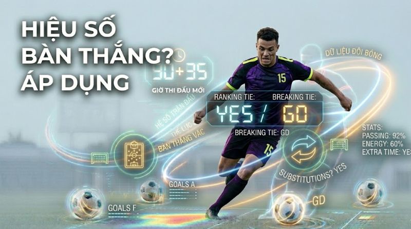 Hiệu số bàn thắng được áp dụng trong nhiều vòng đấu