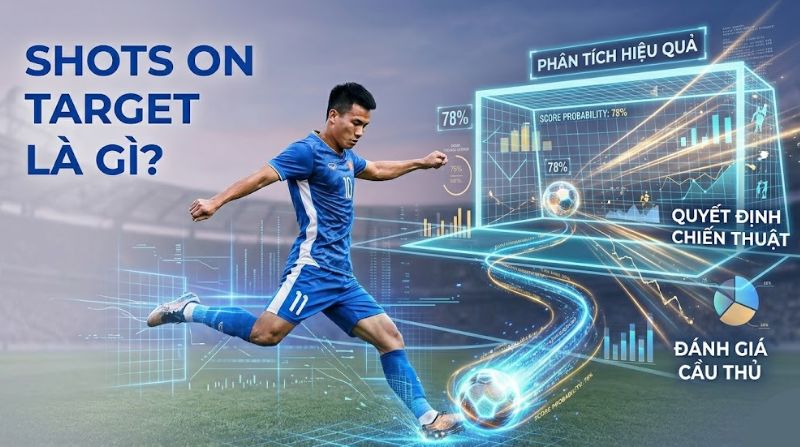 Shots on target quan trọng vì nhiều lý do