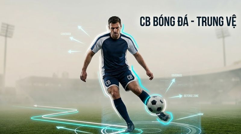 CB trong bóng đá là gì? Tìm hiểu vị trí trung vệ quan trọng trên sân