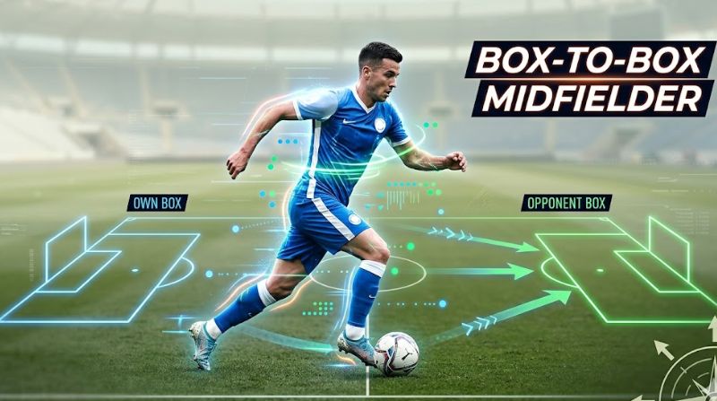 Box-to-box là tiền vệ có khả năng hoạt động hiệu quả ở cả 2 phần sân