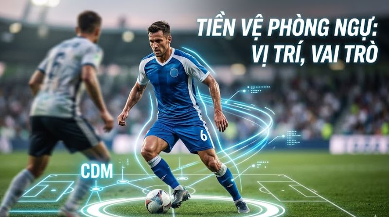 Tiền vệ phòng ngự là gì? Nhiệm vụ, vai trò của tiền vệ phòng ngự trên sân