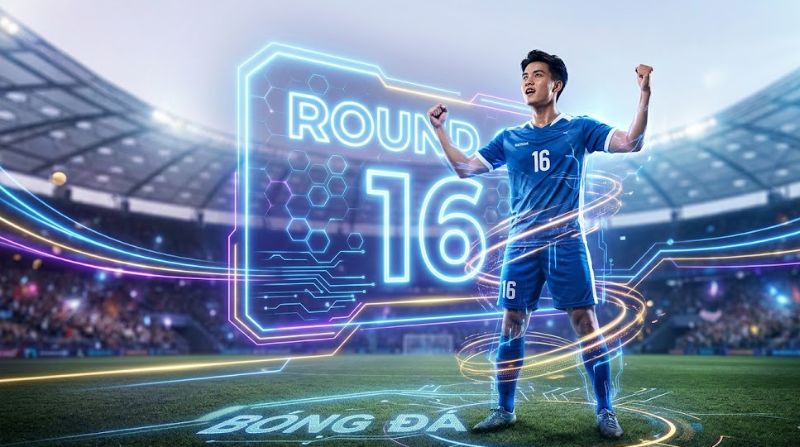 Vòng1/8 là vòng đấu còn lại 16 đội trong bóng đá