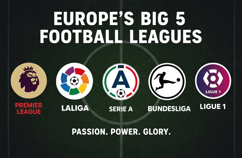 “Big Five” — 5 giải VĐQG hàng đầu châu Âu