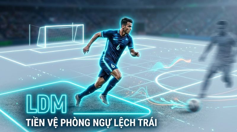 LDM là gì trong bóng đá? Các nhiệm vụ tiền vệ phòng ngự lệch trái