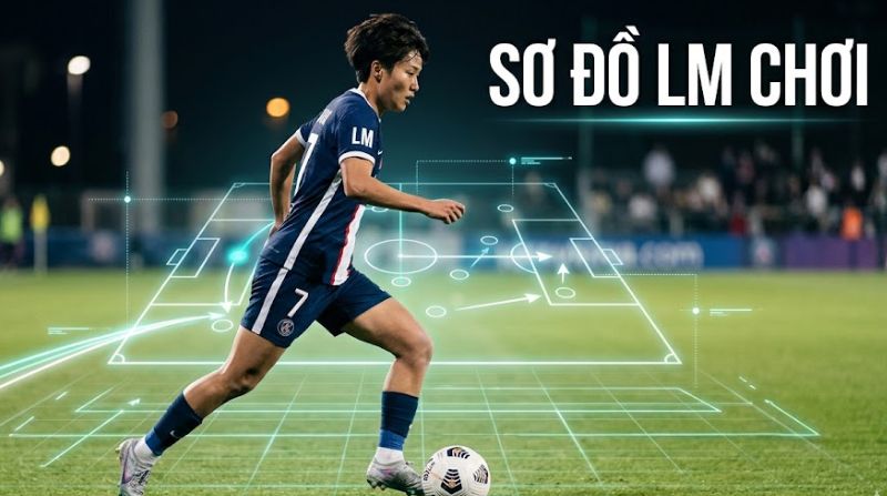 LM xuất hiện rõ nhất trong sơ đồ có 4 tiền vệ ngang hàng