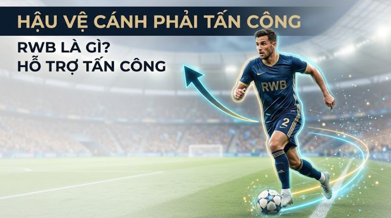 RWB là gì trong bóng đá? Tìm hiểu hậu vệ cánh phải tấn công từ A-Z