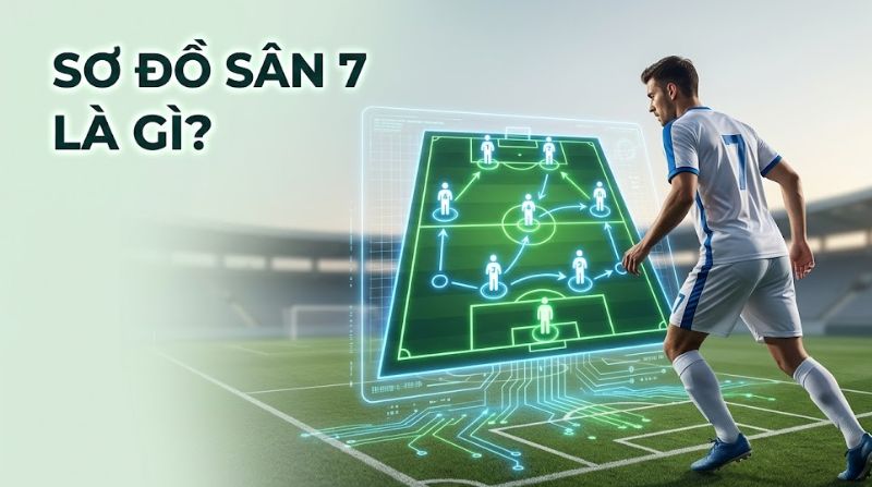 Sơ đồ sân 7 là gì? Cách vận hành chiến thuật đội hình bóng đá 7 người
