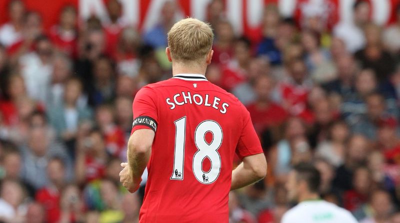 Paul Scholes (Man United, 1993–2013) là huyền thoại vĩ đại nhất gắn liền với áo số 18